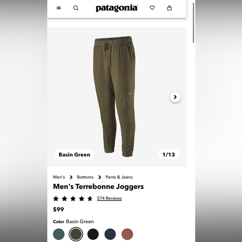 Patagonia Men’s Terrebonne Joggers- S - Picture 3 of 3
